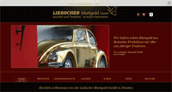 Desktop Screenshot of liebscher-blattgold.de