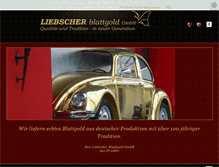Tablet Screenshot of liebscher-blattgold.de